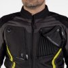 KURTKA MOTOCYKLOWA TEKSTYLNA REBELHORN BORG BLACK GREY FLUO YELLOW L